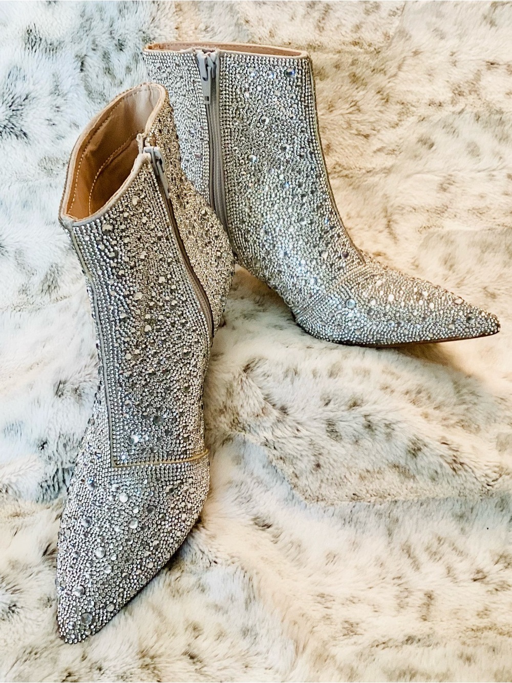 ABOUND Marysol Rhinestone Embellished Ankle Boots NWOT